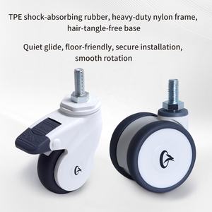 2 Zoll 2,5 Zoll 3 Zoll Einzel-/Doppelrollen-Lagerregal Rollender Aufbewahrungsschrank mit Rollen für Mobile Aufbewahrungsschränke - Product Image 5