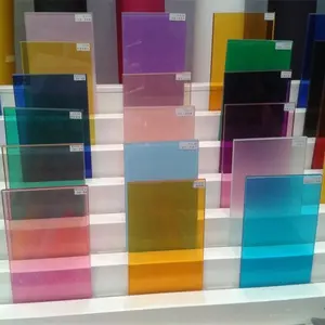 China manufacturer 6.38mm 8.38mm 10.38mm 12.38mm clear standard size colored clear pvb low-e float tinted laminated glass sheets