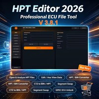 HPT FILE EDITOR 2026 V3.8.1 Desbloquea Archivos de Calibración GPEC ECU, Convierte HPT/BIN y HPT a Formatos EFI Live BIN, Editor HEX