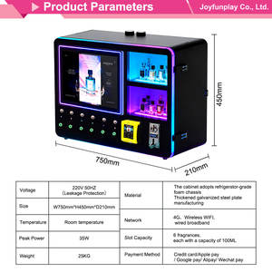 Distributeur automatique de parfum en libre-service <span class=keywords><strong>24h</strong></span>/24 JoyFunplay OEM ODM avec système de paiement sans espèces - Product Image 4