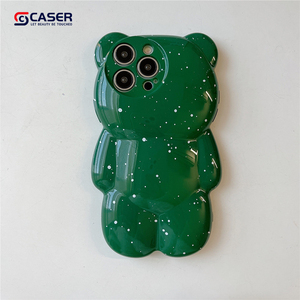Light Luxury 3D Splash Ink Little Bear TPU Phone Case para iPhone 16 <span class=keywords><strong>Pro</strong></span> Max 15 <span class=keywords><strong>Pro</strong></span> 14-Color sólido Último diseño Mobile Cover - Product Image 2
