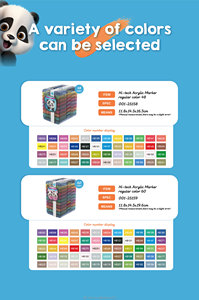 Marcador acrílico clásico 12/24/36/48/60 color Las grandes fábricas pueden dibujar en madera, vidrio, cerámica, papel, <span class=keywords><strong>ropa</strong></span> - Product Image 3