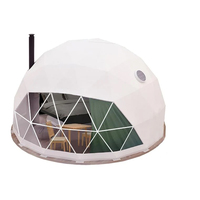 Dôme géodésique de glamping de haute qualité en PVC de forme ronde pour hôtel et complexe hôtelier en plein air