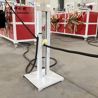Machine de fabrication de tuyaux ondulés en PE/PVC à grande vitesse, ligne de production d'extrusion de tuyaux en PE/PVC, ligne d'extrusion de tubes de climatisation en PE/PVC