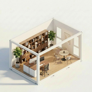 Maison conteneur <span class=keywords><strong>d</strong></span>étachable <span class=keywords><strong>de</strong></span> 20 pieds au design moderne, maisonnette préfabriquée pour jardin, cour ou chambre <span class=keywords><strong>d</strong></span>'amis - Product Image 3