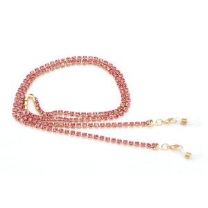 Cadena para gafas Wenbei, correa para el cuello decorada con diamantes de imitación de aleación de metal para gafas y mascarillas, primavera 2022 - Product Image 3