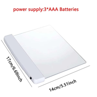 Lampe de lecture sans fil LED 1PC-LED pour dortoir, protection des yeux, batterie AAA, lampe de table portable créative pour chambre à coucher