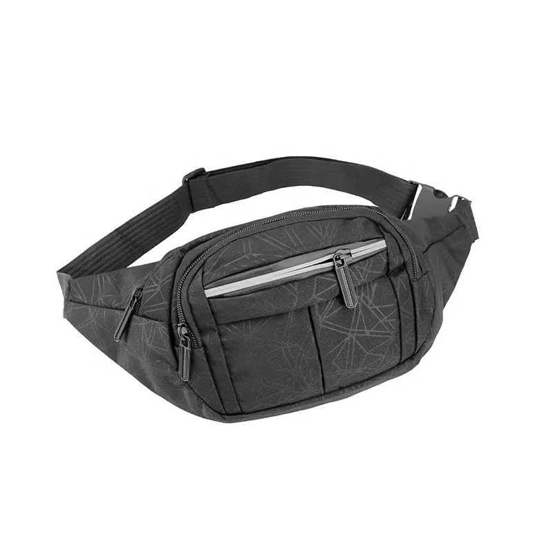 Sacs banane de loisirs de plein air de conception de qualité supérieure sac à bandoulière à fermeture éclair unisexe personnalisé pour sacs de taille de téléphone portable