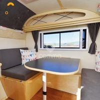 Nouveau design de remorque de voyage Pop caravane Australie remorque de camping-car avec Wc avec cuisinière pour la cuisine