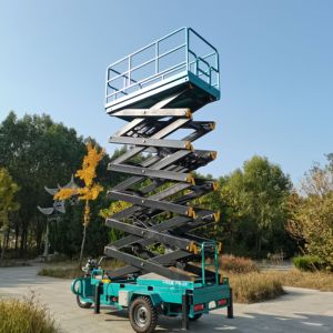 Camioneta Elevadora de Alta Calidad de 8 Metros para Instalación y Mantenimiento de Alumbrado Público, Triciclo con Plataforma Elevadora de Tijera - Product Image 2