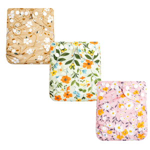 Pañal de Tela para Bebé Elinfant, Nuevo, Impermeable, de Gamuza, Reutilizable, Anti-Fugas, Superficie Seca Absorbente, Estampado, 3-15 kg - Product Image 1