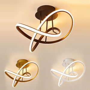 Populaire Best-seller Salle À Manger Salon Acrylique Plafonnier Double Cercle À L'extérieur Lumineux Chambre Plafonnier - Product Image 4