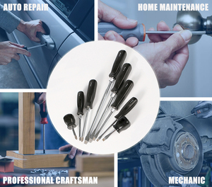 Tournevis manuel Qixin Factory personnalisé en PP noir avec poignée confortable et carte de couleurs, idéal pour un usage domestique - Product Image 2