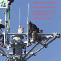 Torre Monopolar de Acero Galvanizado en Caliente de 15m a 60m para Telecomunicaciones, Torre de Tubo Único para Instalación de Antenas 4G 5G