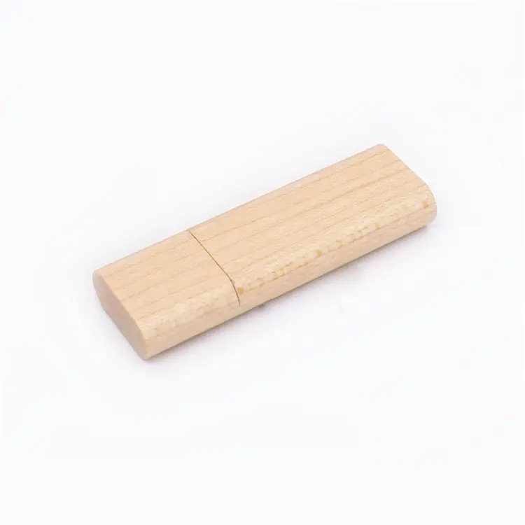 Clé USB 2.0 en bois sans boîte en bois avec logo gravé sur mesure