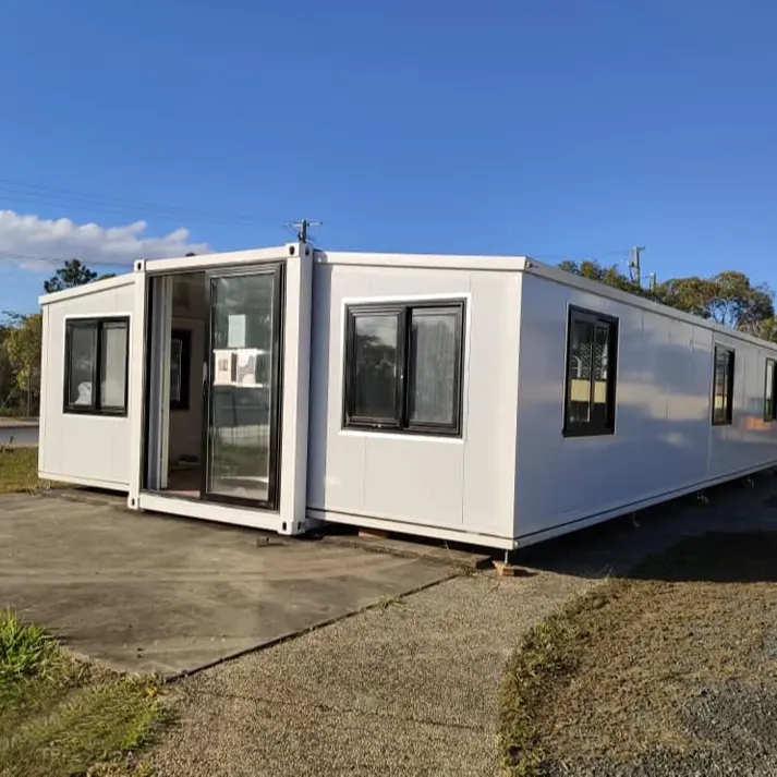 Mobile homes manufactured supplier Extendable Expandable Movable Office Mobile Container Homes Prefab Houses with 3 rooms