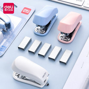 Deli Mini Stapler Set 0255 Small Portable Stapler With 640 Staples For Office School Use - Product Image 1