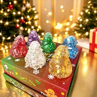 Jouet anti-stress souple en TPR à remontée lente, rempli de maltose, en forme de sapin de Noël, Père Noël et bonhomme de neige, pour cadeau de fête de Noël