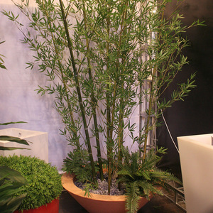 Venta al por mayor <span class=keywords><strong>centro</strong></span> comercial Hotel restaurante decoración Artificial planta varios Artificial plantas de Bambú - Product Image 2