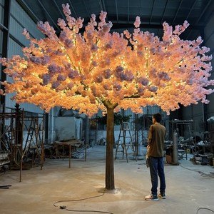 Plantes et arbres artificiels Vente directe d'usine Grand <span class=keywords><strong>cerisier</strong></span> <span class=keywords><strong>en</strong></span> fibre de verre renforcée pour décorations de mariage pour Noël - Product Image 3
