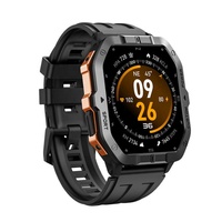 C32 Pro Smartwatch mit GPS-Navigation, Herzfrequenzmesser, Aktivitätstracker, Silikonarmband, magnetischer Ladefunktion und Wecker