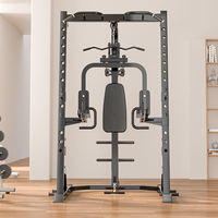 PINJIAN CE Gimnasio Inteligente Multifunción: Estación Smith y Cable Crossover para Entrenamiento Deportivo y Levantamiento de Pesas