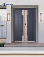 Puerta de Seguridad de Entrada para Vivienda Residencial de Aleación de Aluminio Antirrobo, Diseño Moderno y Elegante, OEM PSL 2026