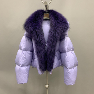 Nouveau col en fourrure de luxe manteaux en <span class=keywords><strong>duvet</strong></span> <span class=keywords><strong>d</strong></span>'<span class=keywords><strong>oie</strong></span> pour femmes manteau en <span class=keywords><strong>duvet</strong></span> <span class=keywords><strong>d</strong></span>'hiver pour femmes - Product Image 3