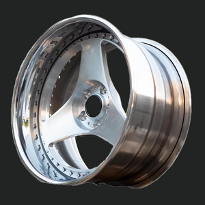 Jantes en alliage à trois branches de <span class=keywords><strong>18</strong></span> <span class=keywords><strong>pouces</strong></span> 4x100, modification personnalisée, deux pièces, pour BMW <span class=keywords><strong>7</strong></span> 5x112, jantes forgées polies pour Volkswagen <span class=keywords><strong>Golf</strong></span> - Product Image 1