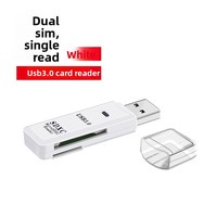 Lecteur de cartes SD/TF externe haute vitesse USB3.0 tout-en-un pour ordinateur et téléphone portable