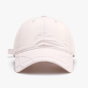 Gorra de béisbol de mezclilla retro de alta calidad con efecto desgastado para mujer, moderna y versátil para todo el año, se puede añadir logotipo. - Product Image 4