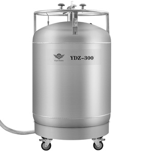 Conteneur à azote liquide WOBO à col large sous vide, en acier inoxydable SUS304, YDZ-200, 165L, auto-pressurisant, stockage d'azote liquide - Product Image 1
