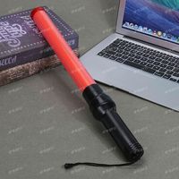 Bâton lumineux clignotant rechargeable de 36 cm x 54 cm, baguette de signalisation aéronautique, bâton lumineux LED pour le contrôle du trafic, bâton de sécurité pour le contrôle du trafic