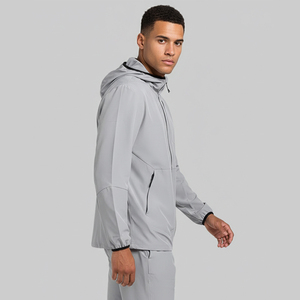 Chaqueta Cortavientos con Capucha 2 en <span class=keywords><strong>1</strong></span> para Hombre, Personalizada Fighting Ant, 100% Poliéster, para Senderismo y Running al Aire Libre, con Bolsillo con Cierre - Product Image 2