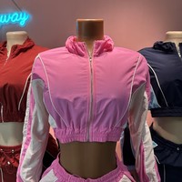 Ensemble de jogging 2 pièces pour femme Printemps-Automne 2026 – Veste de baseball et pantalon de sport personnalisé