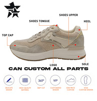 Chaussures de sport décontractées pour femmes, personnalisées, été/hiver, à lacets, avec amorti, antidérapantes, respirantes, pour la course et la marche