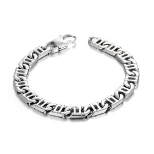 Geometric <b>Titanium</b> Steel Bracelet Unisex <b>Chain</b> Link Jewelry CE096 - Product Image 5