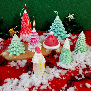 3D Christmas <strong>Pine</strong> Cone Tree <strong>Candle</strong> Mold - Large Food Grade Silicone DIY Decorative Tool for Handmade Scented <strong>Candles</strong> - Product Image 3