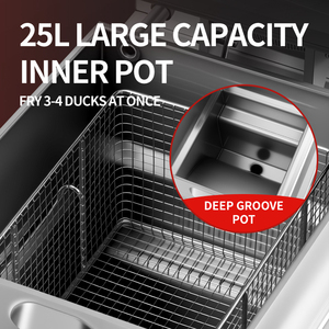 Wenchu thương mại Tự động kiểm soát nhiệt độ áp suất Fryer gà Fryer vịt Fryer Fryer Pan cho chiên thực phẩm - Product Image 6