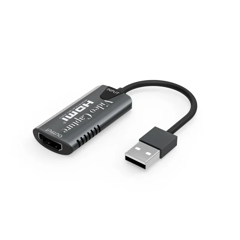 การ์ดจับภาพวิดีโอ HDMI ไปยัง USB 2.0,การ์ดบันทึกเกมจับภาพวิดีโอสำหรับ PS4 DVD กล้องบันทึกวิดีโอ HD สตรีมมิ่ง