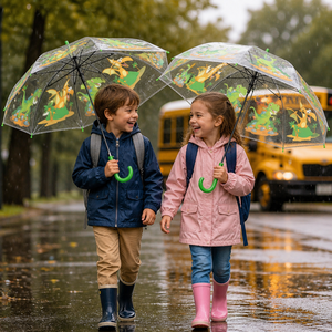 <span class=keywords><strong>Parapluie</strong></span> <span class=keywords><strong>transparent</strong></span> pour enfants, motif dinosaure mignon, durable, en PVC <span class=keywords><strong>transparent</strong></span>, pour usage quotidien en extérieur. - Product Image 2