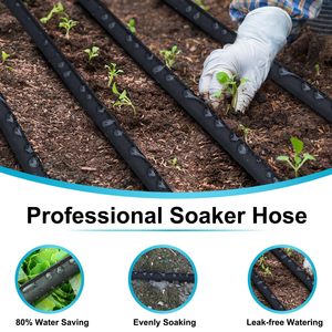 A13 PVC Platte <span class=keywords><strong>Soaker</strong></span> Slang voor Tuinbedden - 25/50/75/100ft Irrigatieslang Flexibel & Slijtvast - Product Image 4