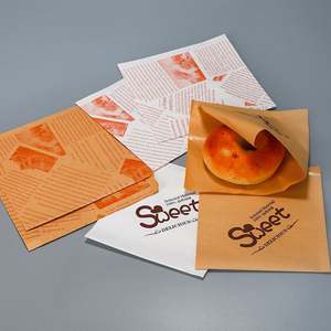 Custom Printed PE Coated Single Side <b>Waxed</b> Food Grade Storage Bag Self-Seal for Sandwich Pizza Snack Storage Potato Chips - Product Image 4