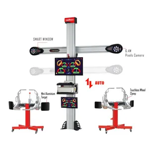 Ensemble de 4 roues d'alignement pour magasin automobile, avec pinces de roues sans contact (T9), exquise,