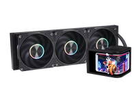 Radiateur CPU incurvé à haute efficacité 360 mm, écran LCD, refroidissement liquide ARGB, refroidisseur d'eau pour CPU, refroidisseur liquide AIO pour boîtier d'ordinateur
