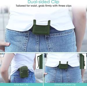 0.51lb ligero <span class=keywords><strong>COLLAR</strong></span> COLGANTE usable ventilador sin aspas portátil 3 velocidades enfriador de aire recargable hogar exterior plástico - Product Image 2