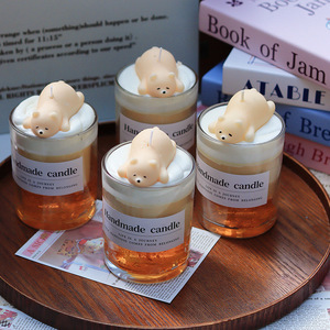 Yeni Düşük Fiyatlı El Yapımı Yuvarlak Soya Balmumu Kahve Kokulu Aromaterapi Mumları Lüks Ev Kokusu Sevgililer Günü Hediyesi - Product Image 4