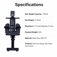 Vente en gros Rameur de fitness à résistance multi-niveaux pour entraînement musculaire et cardio à domicile