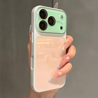 Coque rigide en verre trempé de luxe estivale, couleur contrastée, pour iPhone 18 Pro 17 16 15 14 Pro Max, protection antichoc de l'appareil photo, finition brillante