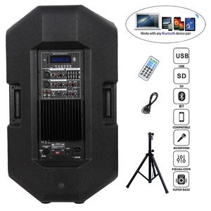 1000W 15 "Loa Siêu Trầm Công Suất Cao Professinal Âm Thanh PA Hệ Thống Loa Karaoke Bộ Dj Âm Thanh Hộp Bt + TWS + Đứng + Mic Bocina Parlante - Product Image 4